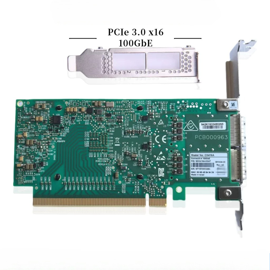 Tarjeta de interfaz de red Mel - 100Gbe Qsfp28 Network Card reseña y precio